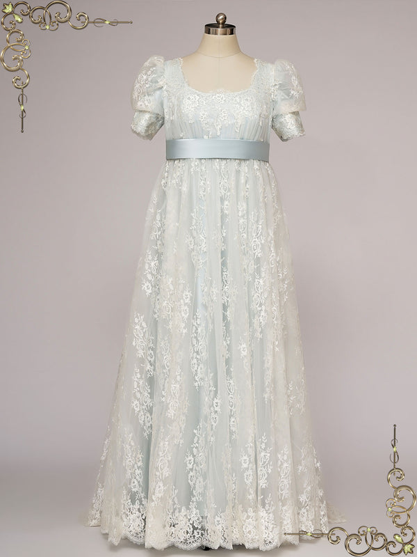 Regency Bridgerton Blue Evening Dress ELOISE