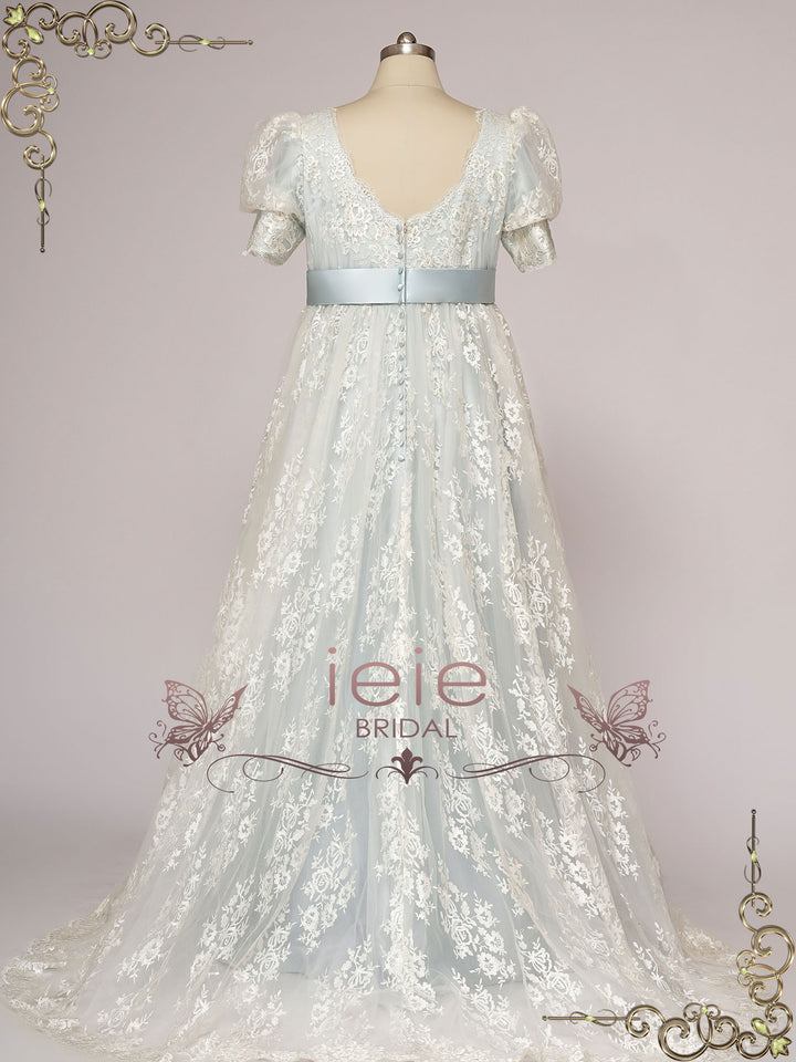 Blue Bridgerton Ball Gown Regency Dress ELOISE