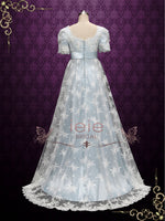 Powder Blue Regency Lace Evening Ball Gown HELENA