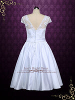 Ready to Wear Short White Tea Length Wedding Dress ABBIE