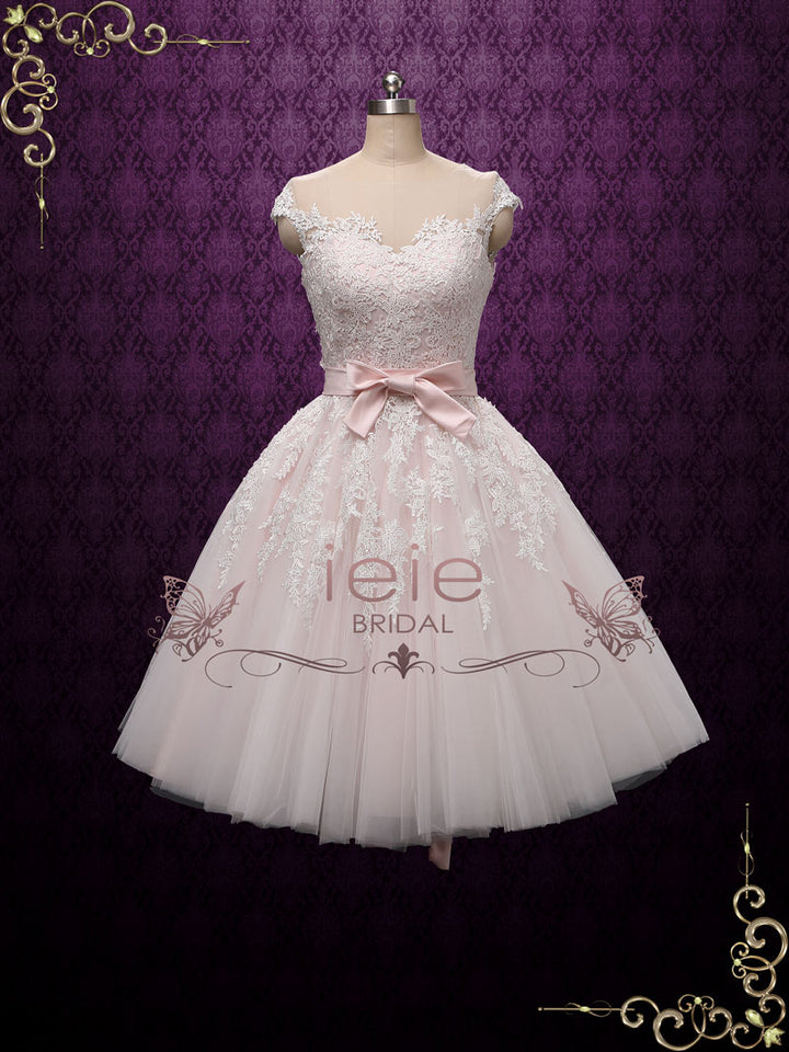 Retro 50s Tea Length Wedding Dress ROSALIE