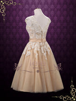 Tea Length Short Lace Wedding Dress DEBBIE