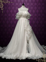 Off the Shoulder Organza Ruffles Wedding Dress VIVIENNE