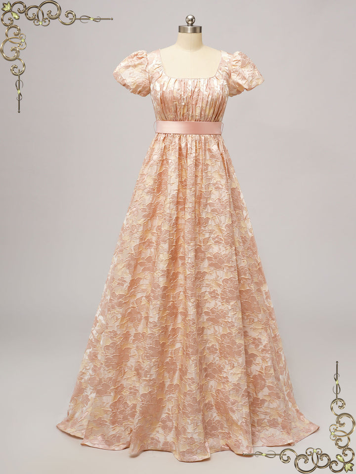 Regency Bridgerton Style Empire Waist Formal Dress BAILEY