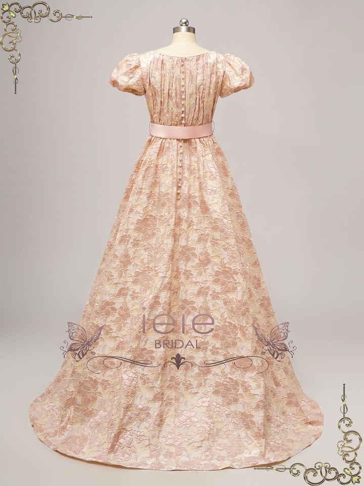 Regency Bridgerton Style Empire Waist Formal Dress BAILEY