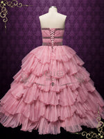 Rose Pink Ball Gown Wedding Dress with Jacket RENATA