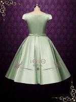 Vintage Inspired Green Tea Length Wedding Dress BETTY