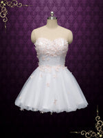 Short Cherry Blossom Strapless Wedding Dress ALIA