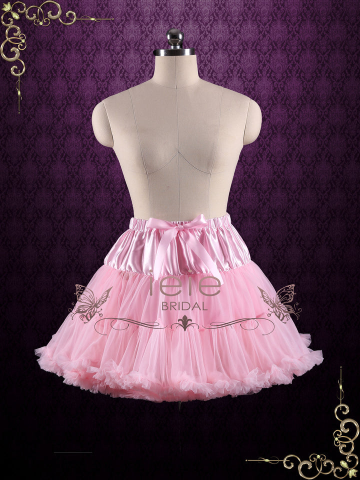 Pink Ruffle Soft Tulle Skirt