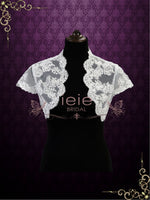 Short Cap Sleeves Lace Shrug Bolero Jacket | SG1008