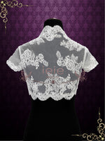 Short Cap Sleeves Lace Shrug Bolero Jacket | SG1008