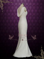 Elegant Sleek Wedding Dress with Cowl Back IRA