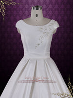 Cap Sleeve Ball Gown Wedding Dress