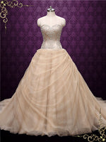 Strapless Beauty and the Beast Wedding Dress | Belle