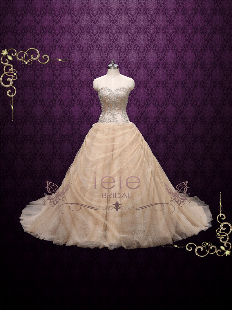 belle dress wedding The handmade High-quality - Wedding Dress Includes the large brooch Stunning Evergreen Gown for Garden