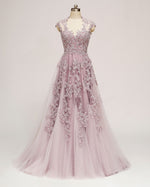 Dusty Pink Lace Wedding Dress KORYNNE