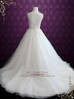 Princess Ball Gown Wedding Dress with Jeweled Bodice and Keyhole | Altha