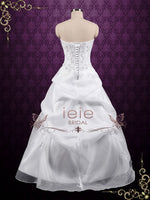 Strapless Corset A-line Organza Wedding Dress JOMAYNE