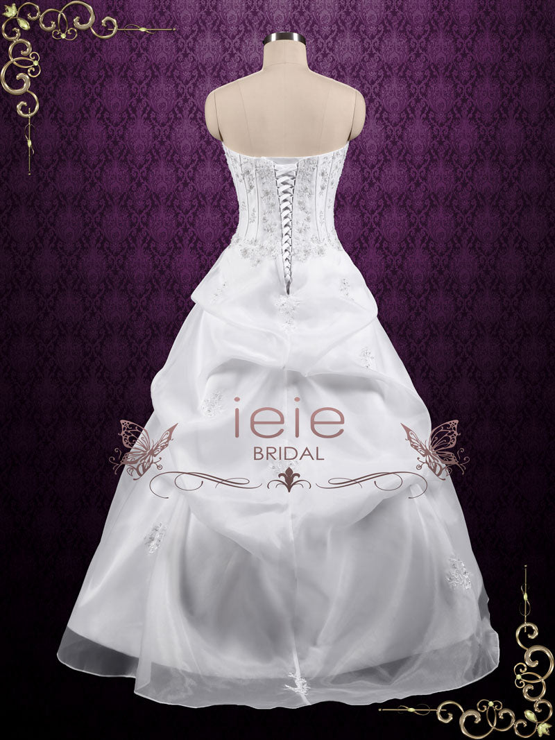 Strapless Corset A-line Organza Wedding Dress JOMAYNE