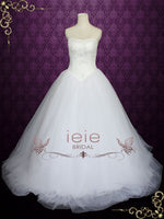 Strapless Tulle Ball Gown Princess Wedding Dress SONIA