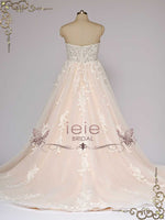 Strapless Champagne Lace Wedding Dress ORION