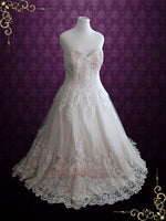 Strapless Lace Wedding Dress | Margaret