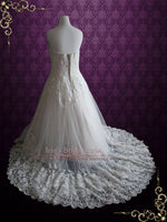 Strapless Lace Wedding Dress | Margaret