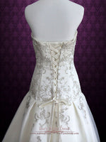 Strapless Sweetheart A-line Wedding Dress with Embroideries JOANNE