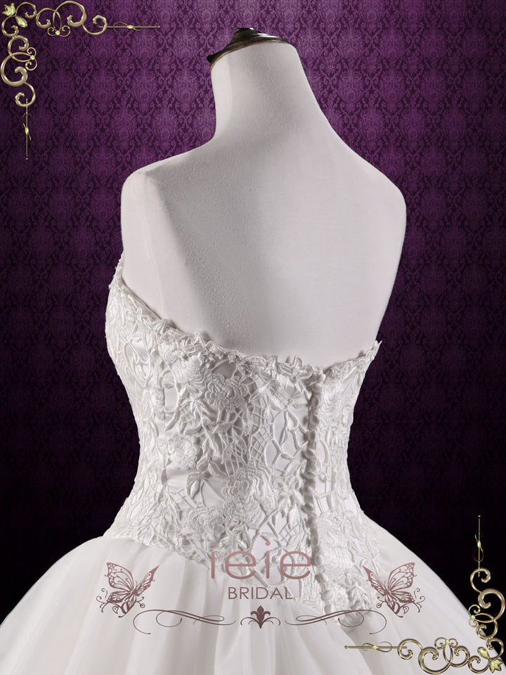 Fairy Tale Lace Ball Gown Wedding Dress | Bella