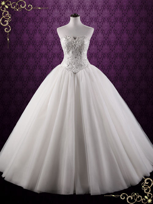 Fairy Tale Lace Ball Gown Wedding Dress | Bella