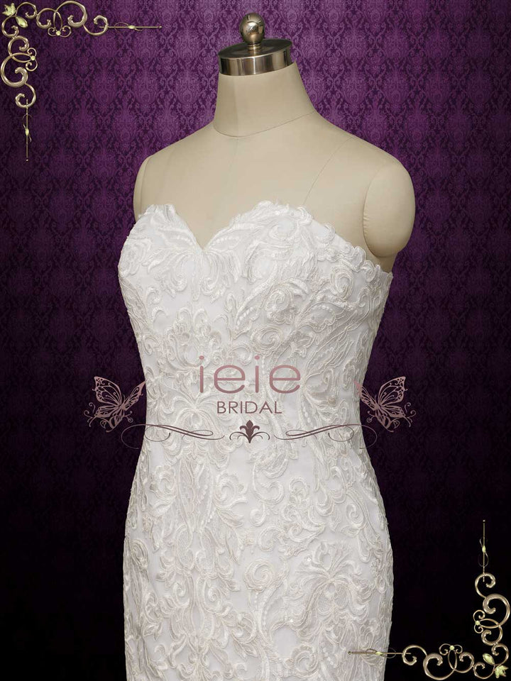 Strapless Lace Wedding Dress NATALYA