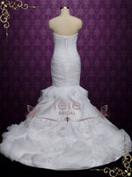 Strapless Mermaid Wedding Dress with Ruffles | LARA