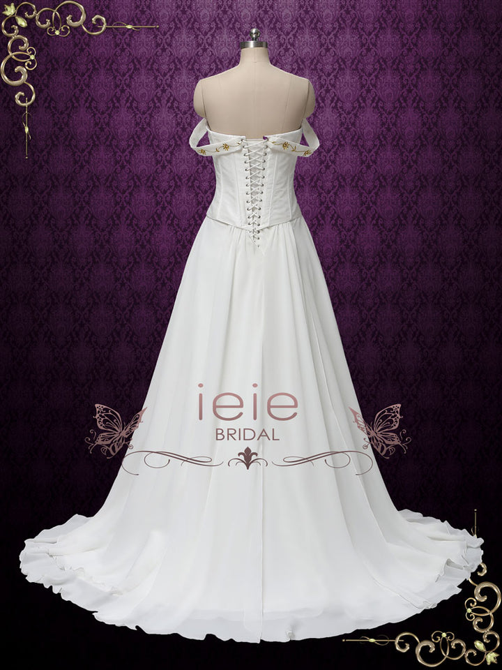 Love Story Vintage Medieval Style Wedding Dress