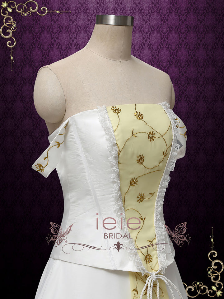 Love Story Vintage Medieval Style Wedding Dress
