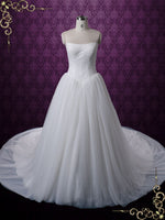 Timeless Strapless Princess Tulle Ball Gown Wedding Dress | Celine