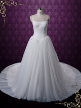 Timeless Strapless Princess Tulle Ball Gown Wedding Dress | Celine