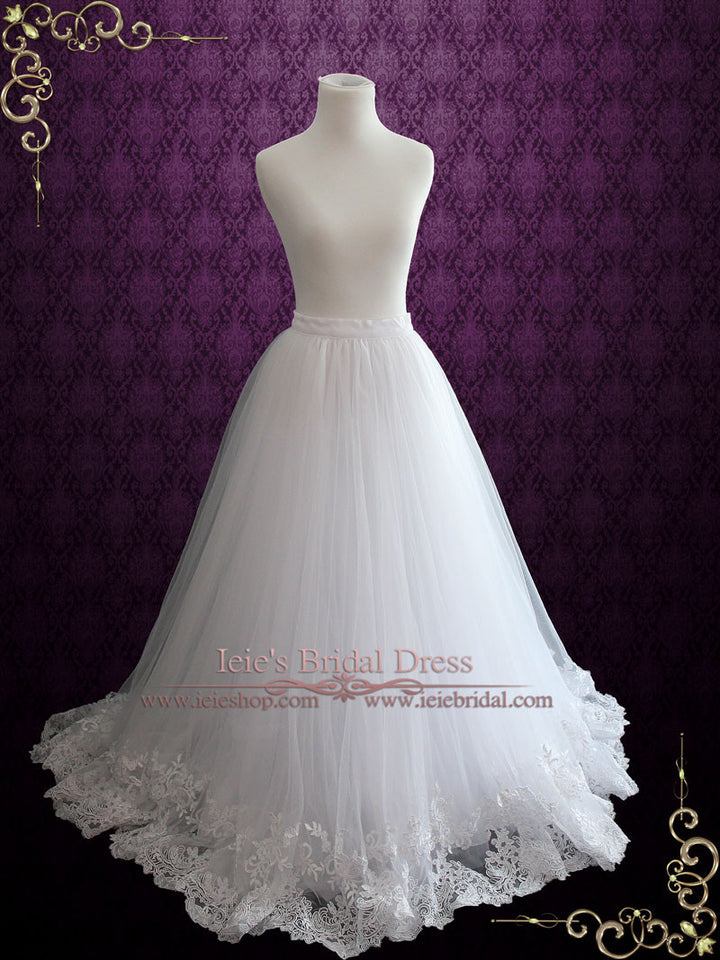 White Lace Wedding Dress Skirt CYRA