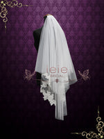 Two Layer Short Fingertip Lace Wedding Veil VG2010