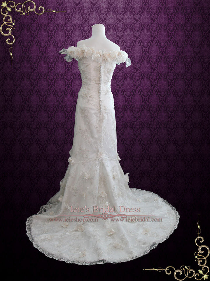 Vintage Inspired Unique Lace Wedding Dress MACKENZIE