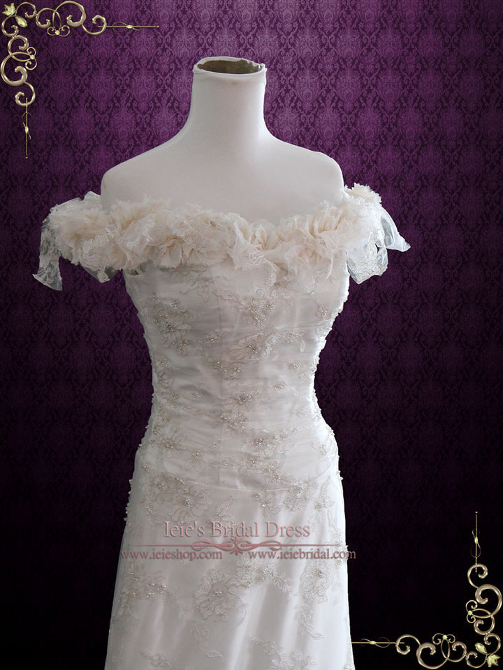 Vintage Inspired Unique Lace Wedding Dress MACKENZIE