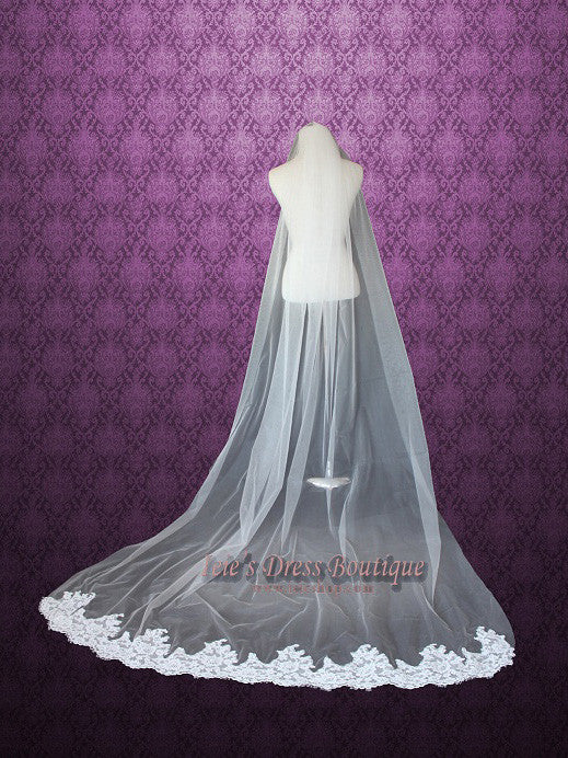 Cathedral Length Lace Wedding Veil VG1021