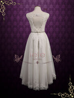 Ready to Wear Vintage Style Lace High Low Wedding Dress NELLIE