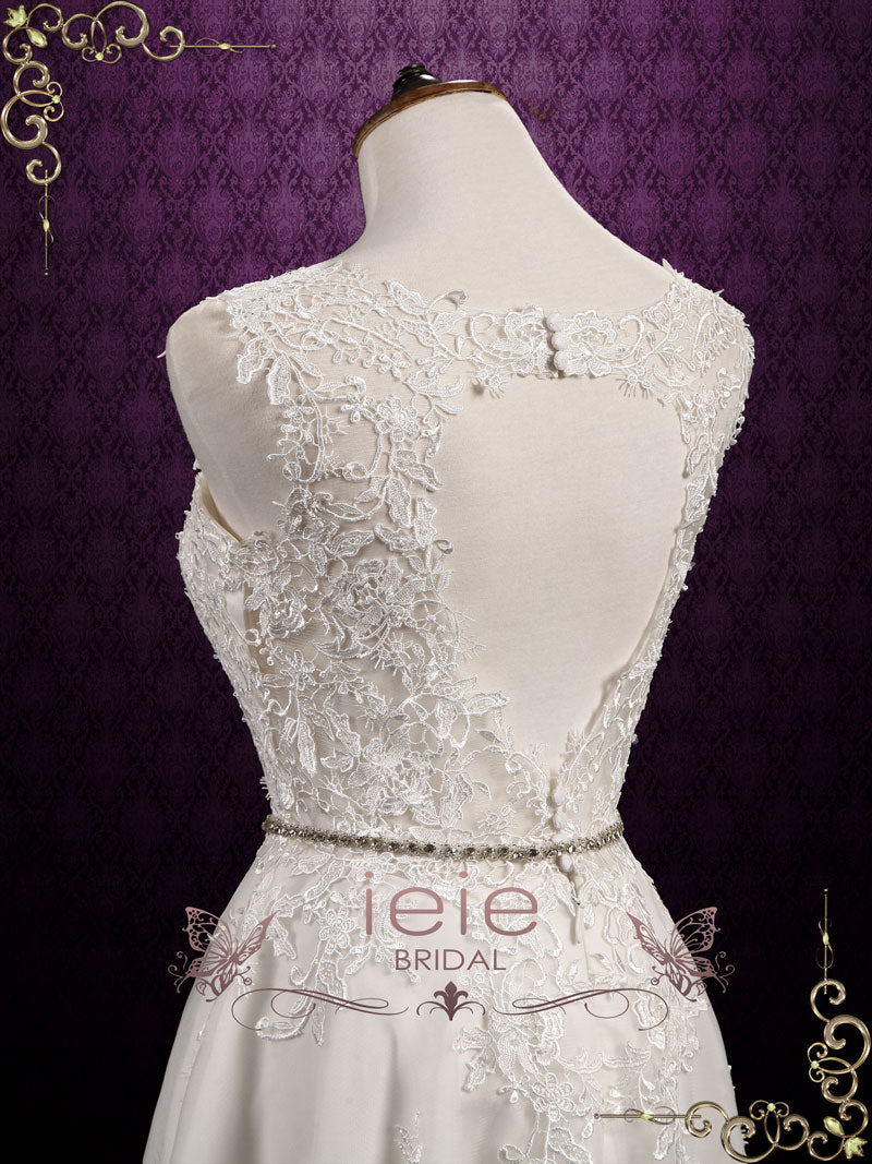 Ready to Wear Vintage Style Lace High Low Wedding Dress NELLIE