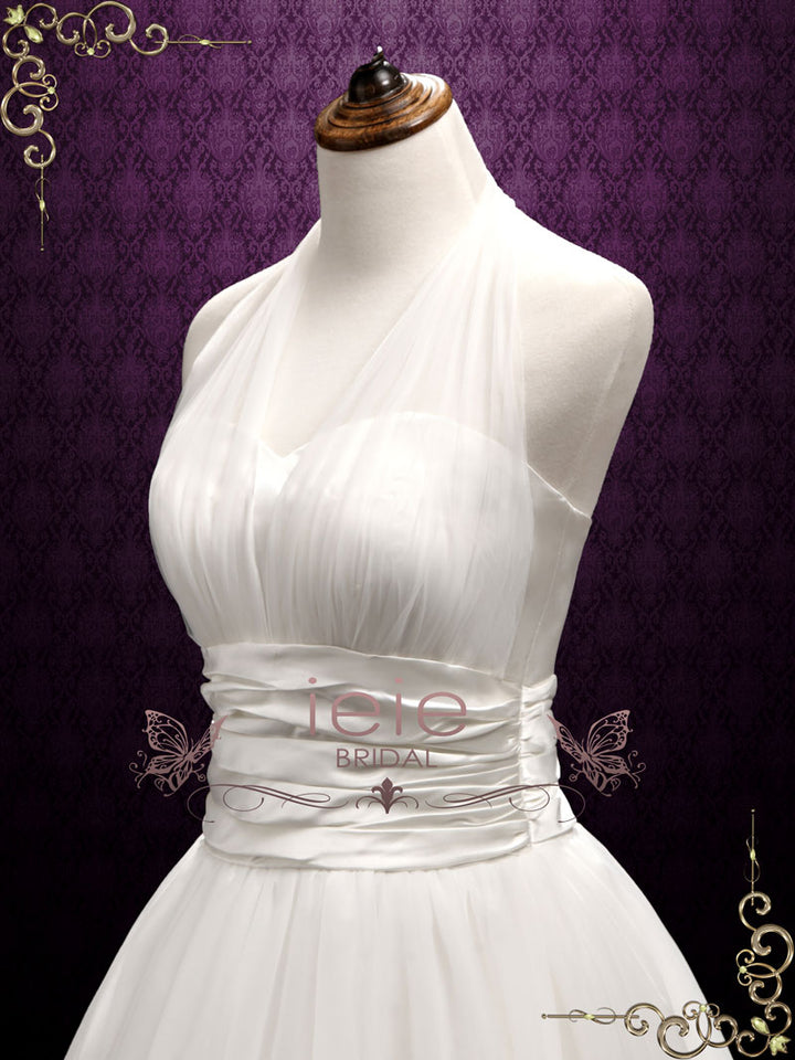 Vintage Halter Marilyn Style Wedding Dress | Marilyn