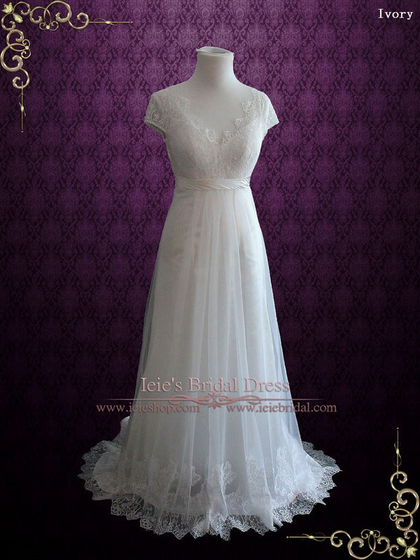 Ready to Ship Vintage Lace Wedding Dress CHARISSA